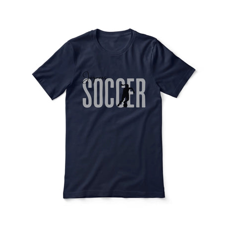 Personalized Soccer Shirt With Modern Bold Design on a Unisex T-Shirt