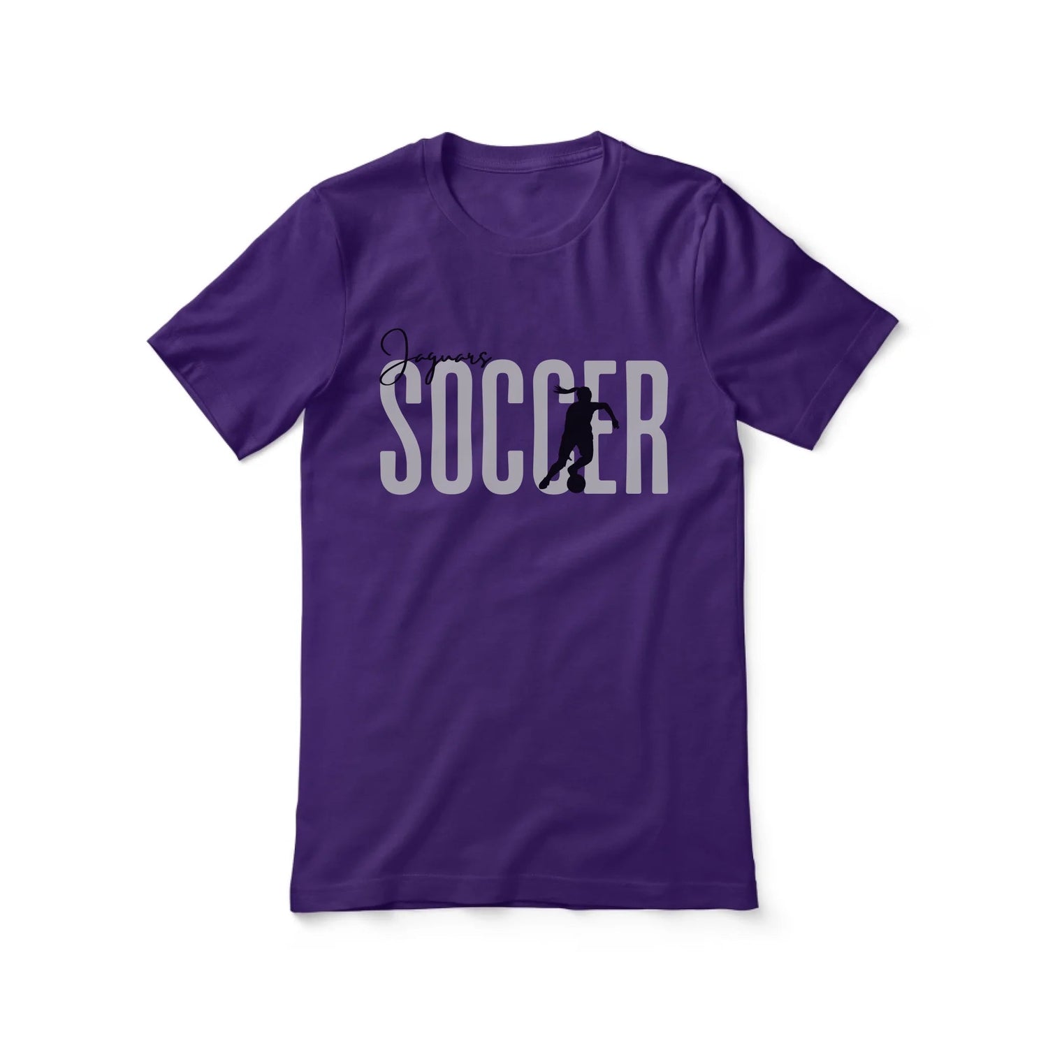 Personalized Soccer Shirt With Modern Bold Design on a Unisex T-Shirt