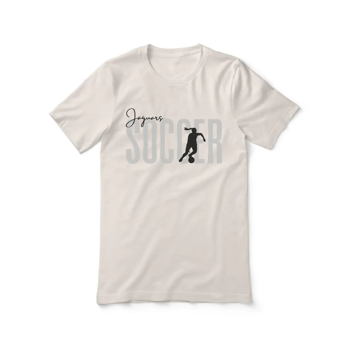 Personalized Soccer Shirt With Modern Bold Design on a Unisex T-Shirt