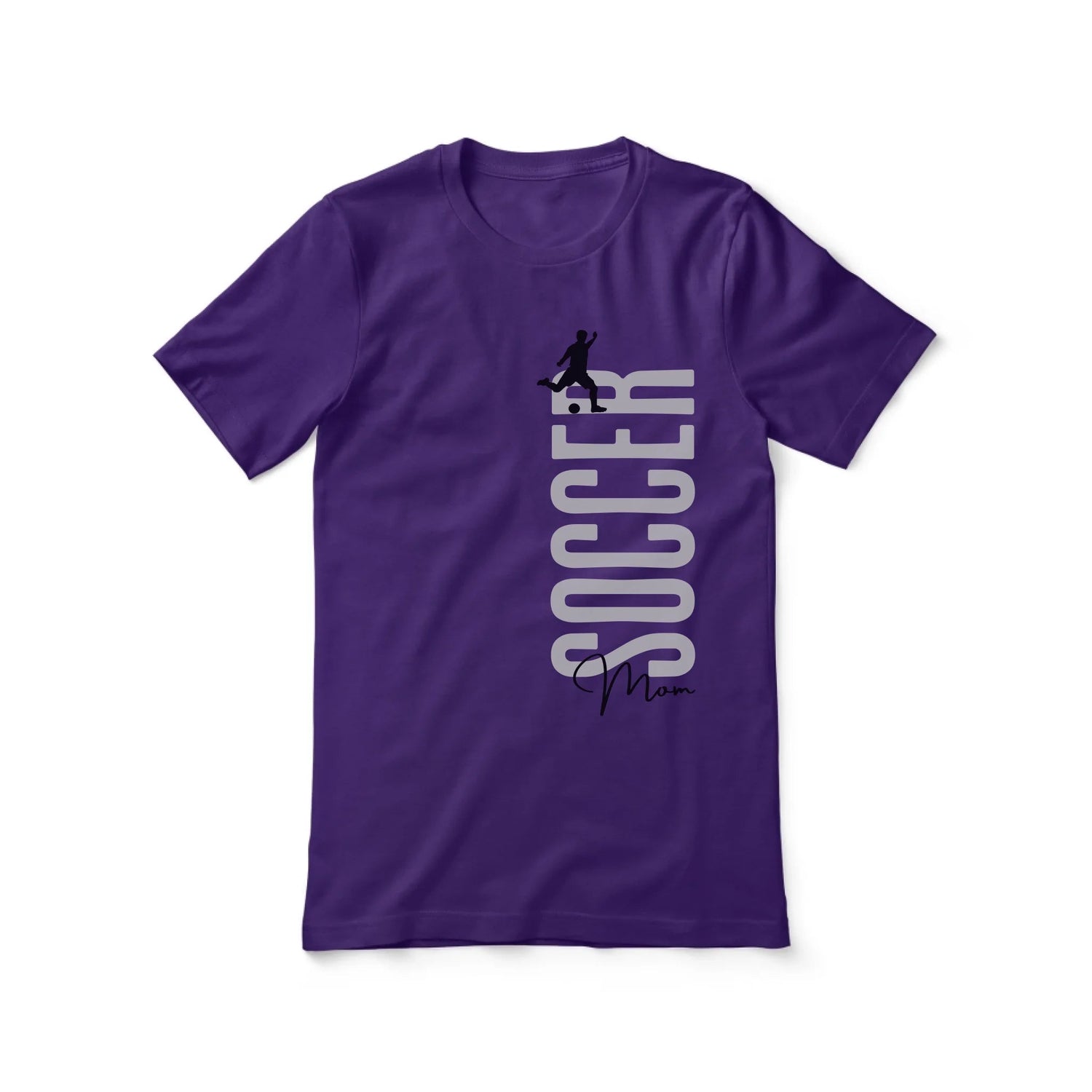 Personalized Soccer Mom Shirt With Mascot, Icon, and Soccer Player Name on a Unisex T-Shirt