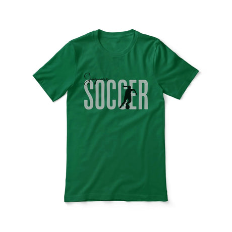 Personalized Soccer Shirt With Modern Bold Design on a Unisex T-Shirt