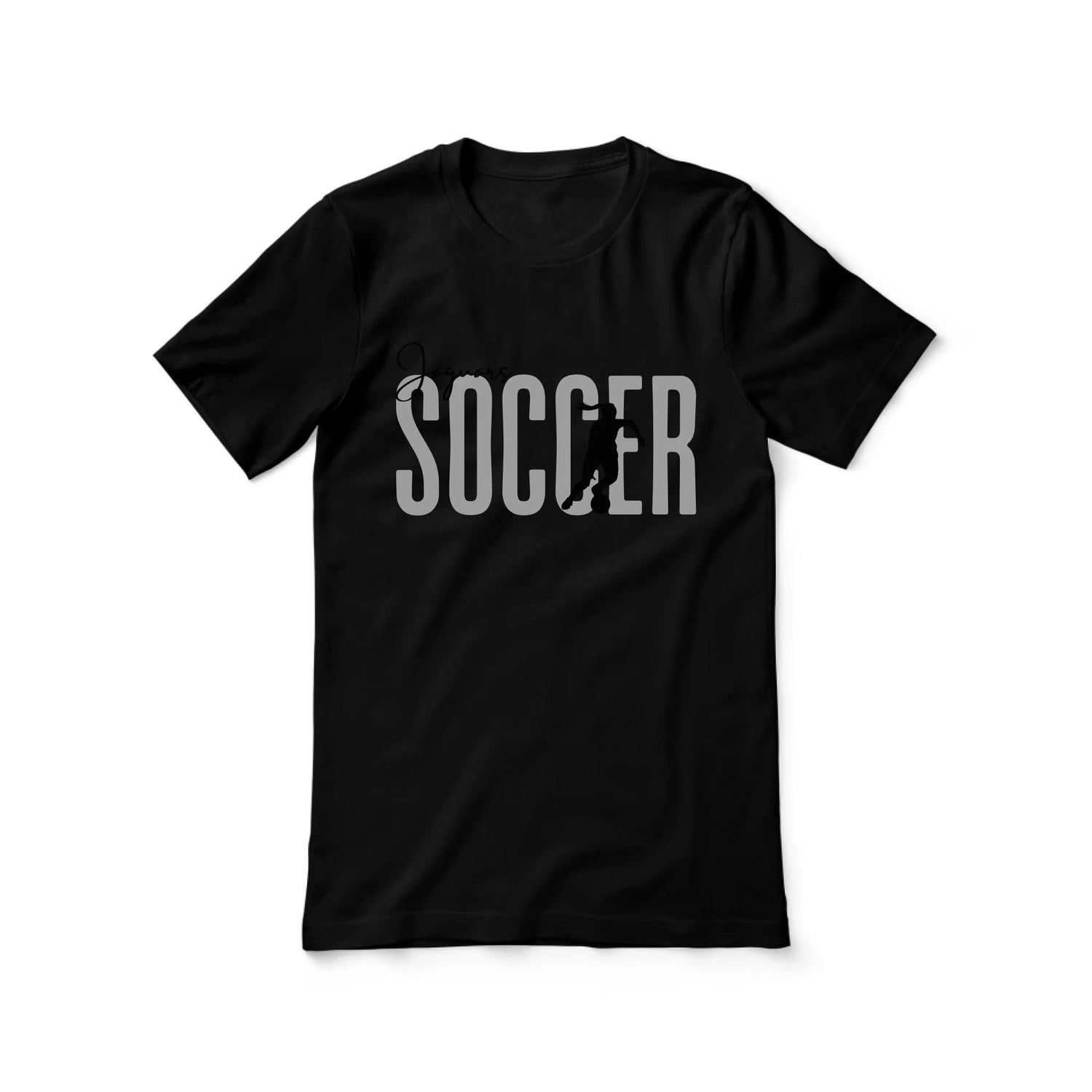 Personalized Soccer Shirt With Modern Bold Design on a Unisex T-Shirt