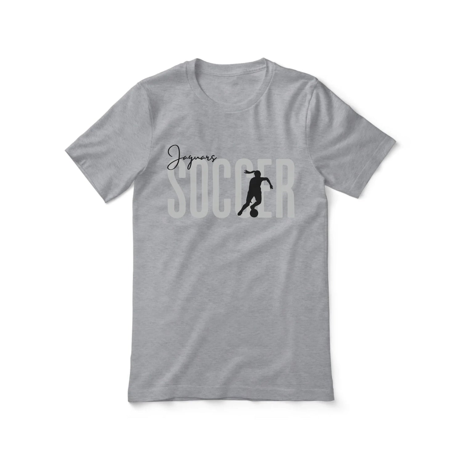 Personalized Soccer Shirt With Modern Bold Design on a Unisex T-Shirt