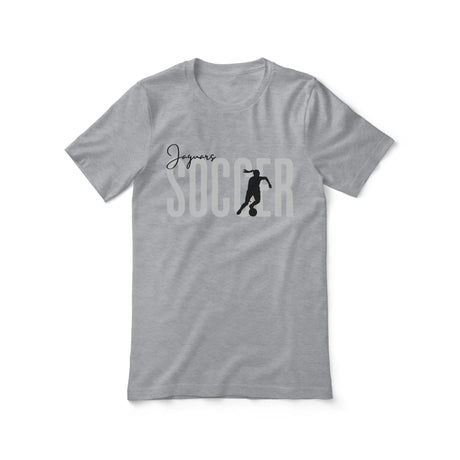 Personalized Soccer Shirt With Modern Bold Design on a Unisex T-Shirt
