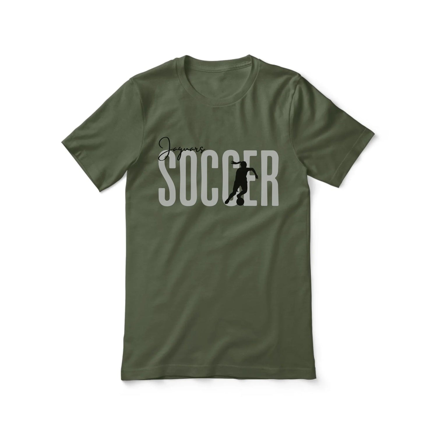Personalized Soccer Shirt With Modern Bold Design on a Unisex T-Shirt
