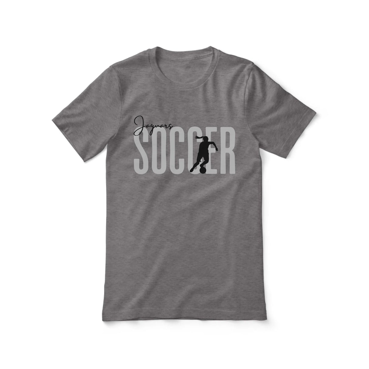 Personalized Soccer Shirt With Modern Bold Design on a Unisex T-Shirt