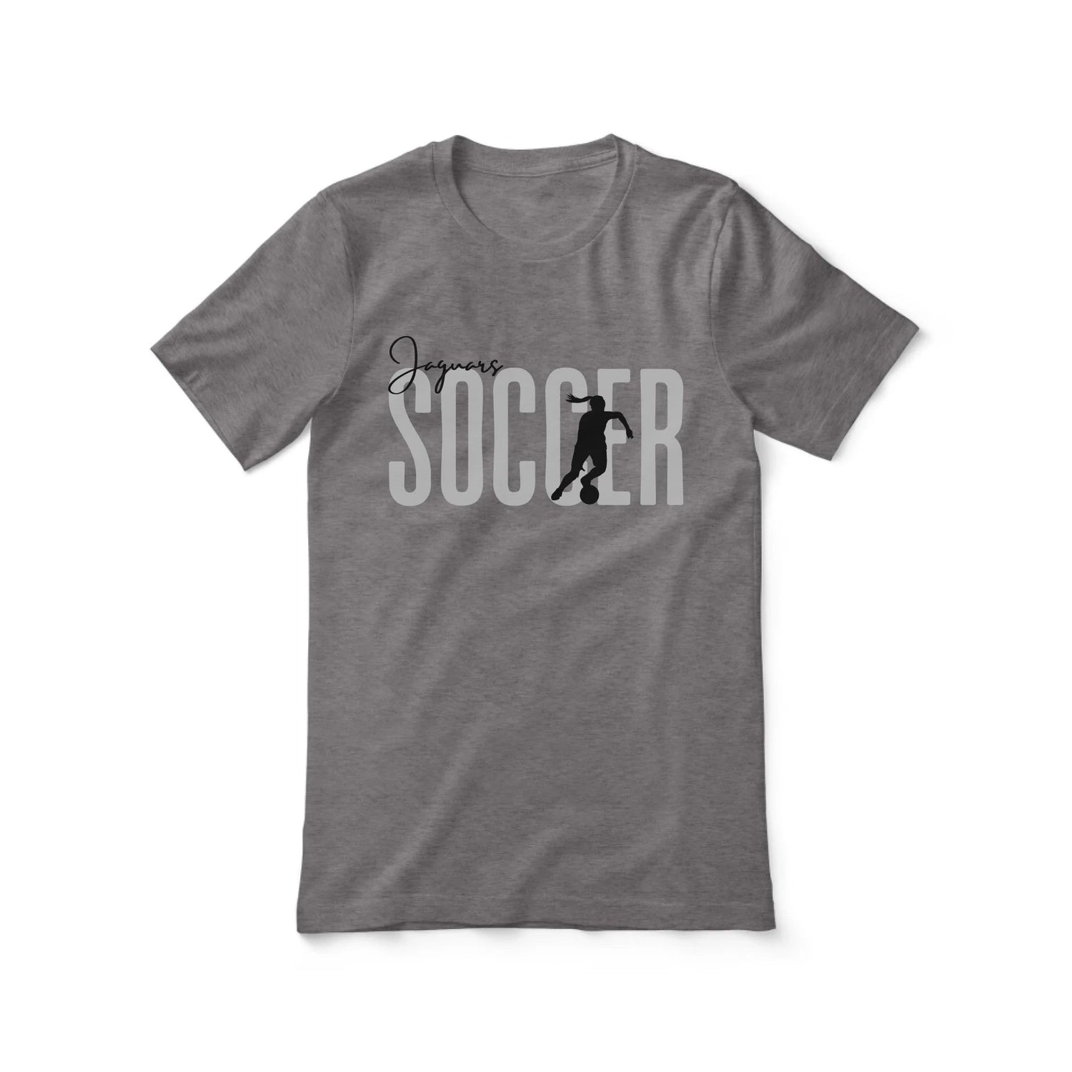Personalized Soccer Shirt With Modern Bold Design on a Unisex T-Shirt