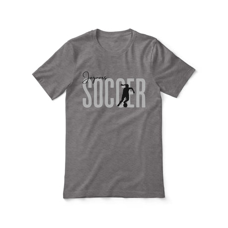 Personalized Soccer Shirt With Modern Bold Design on a Unisex T-Shirt