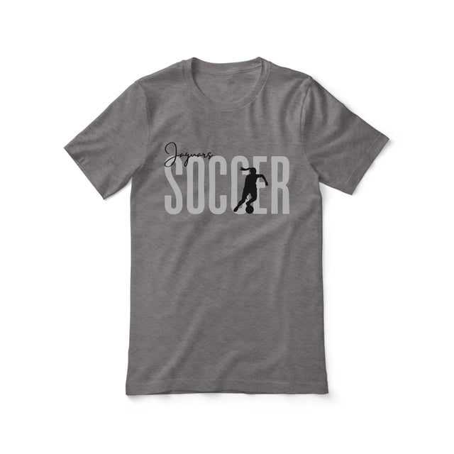 Personalized Soccer Shirt With Modern Bold Design on a Unisex T-Shirt