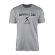 Softball Dad with Softball Player Icon and Softball Player Name on a Men's T-Shirt with a Black Graphic