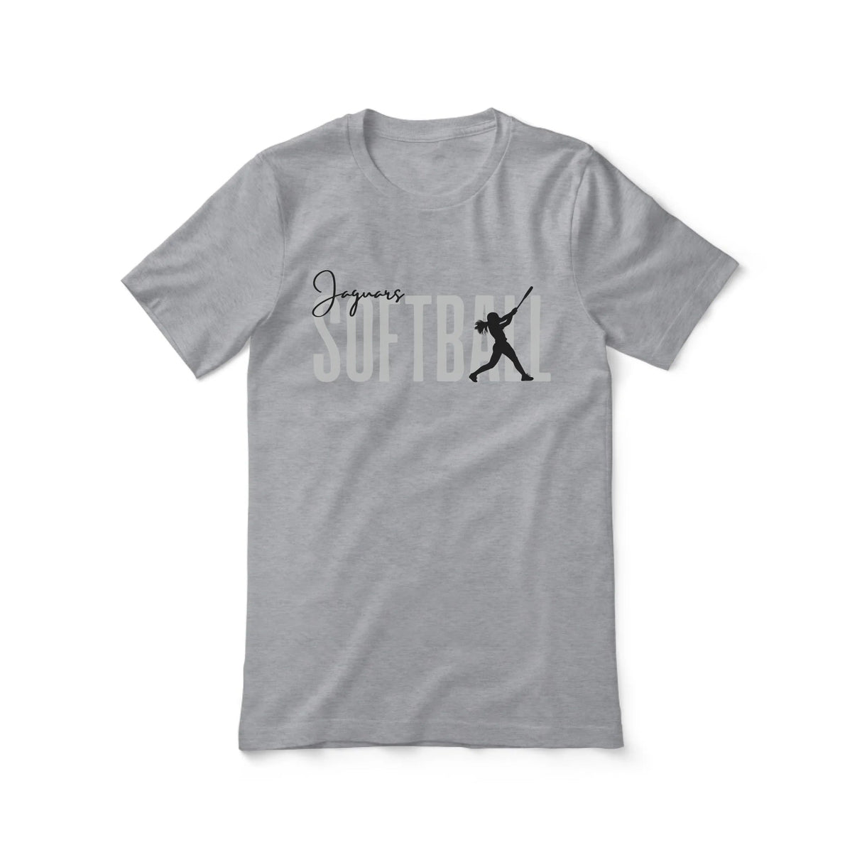 Personalized Softball Shirt With Modern Bold Design on a Unisex T-Shirt