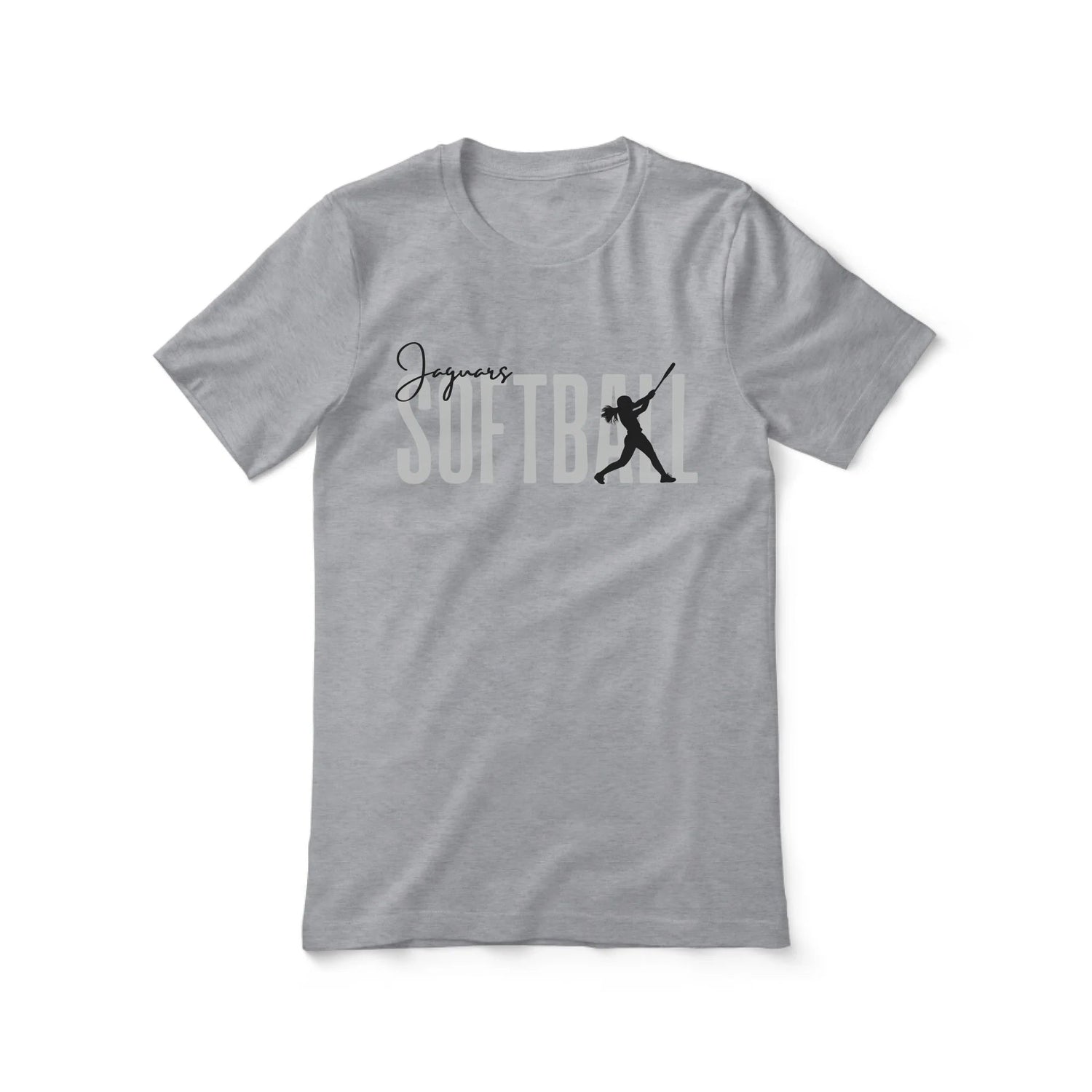 Personalized Softball Shirt With Modern Bold Design on a Unisex T-Shirt