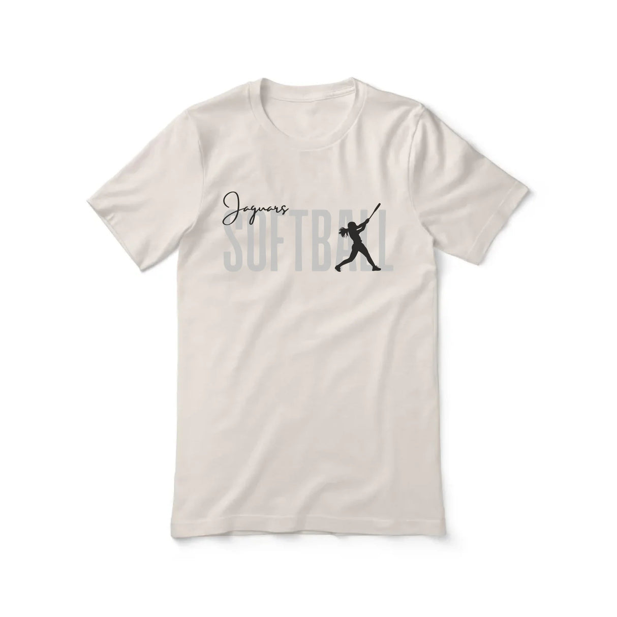 Personalized Softball Shirt With Modern Bold Design on a Unisex T-Shirt