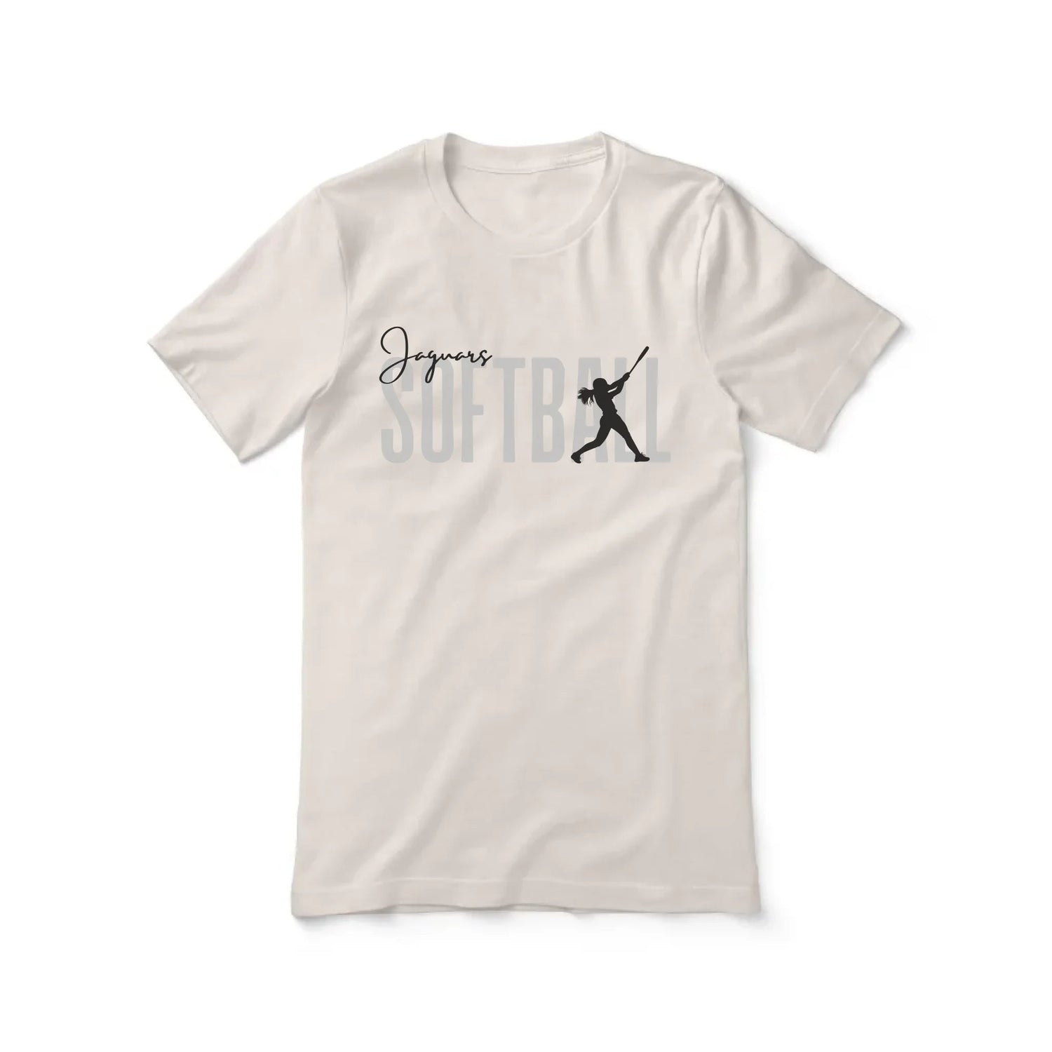 Personalized Softball Shirt With Modern Bold Design on a Unisex T-Shirt