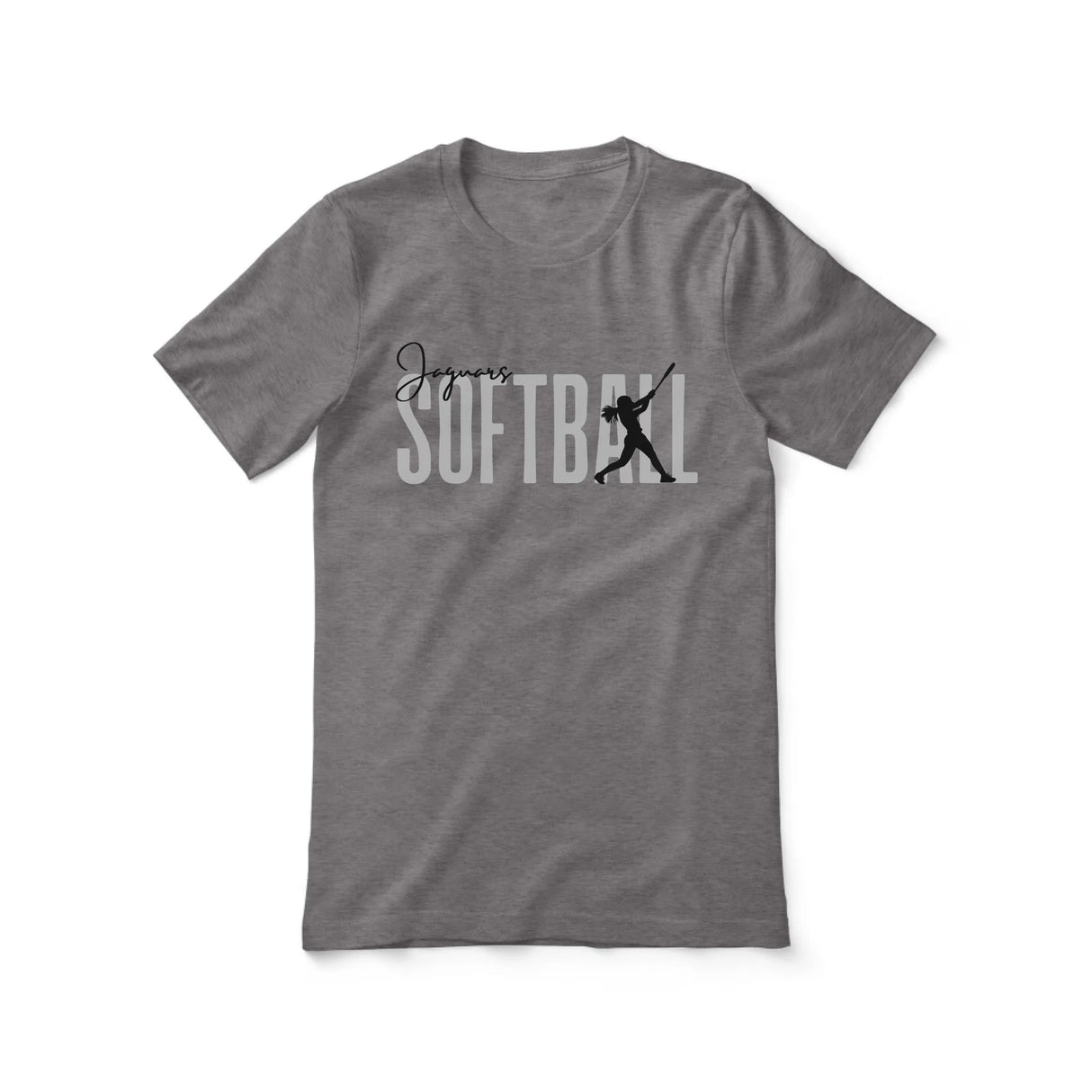 Personalized Softball Shirt With Modern Bold Design on a Unisex T-Shirt