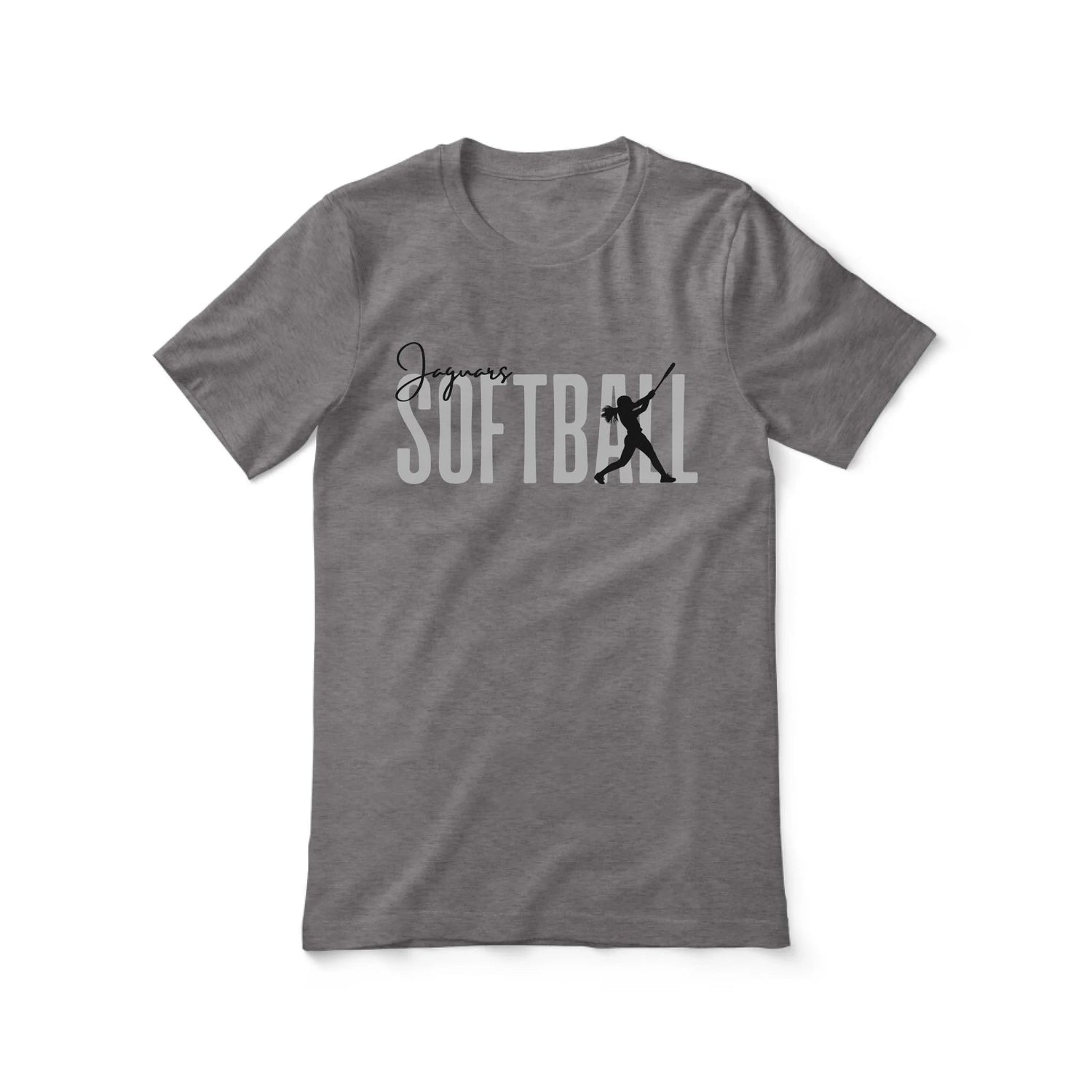 Personalized Softball Shirt With Modern Bold Design on a Unisex T-Shirt