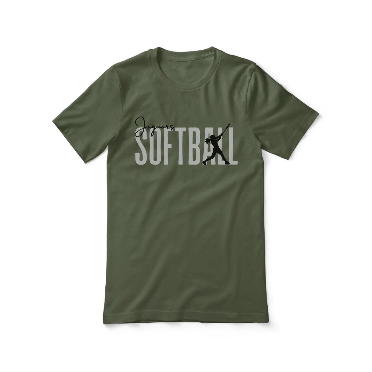 Personalized Softball Shirt With Modern Bold Design on a Unisex T-Shirt