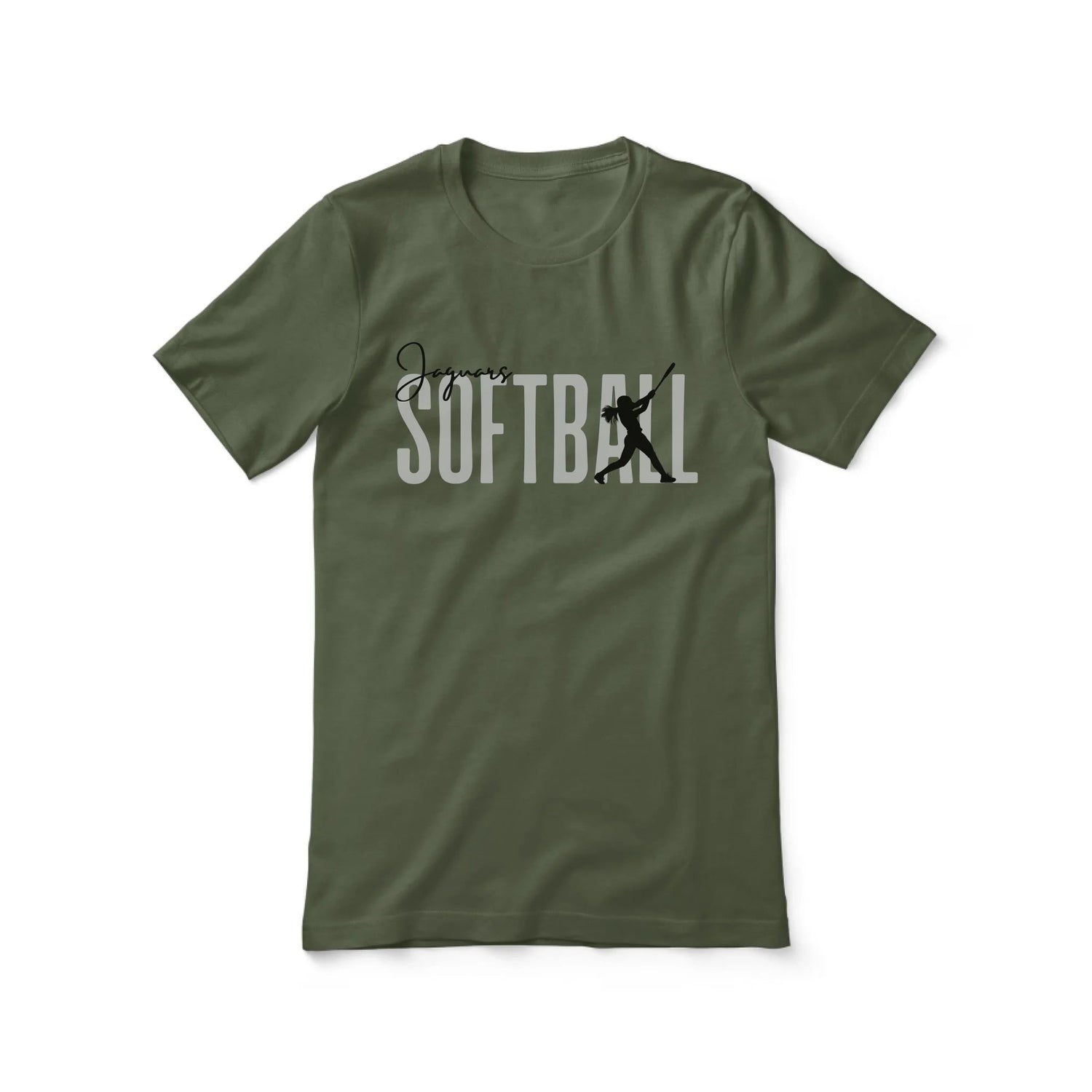 Personalized Softball Shirt With Modern Bold Design on a Unisex T-Shirt