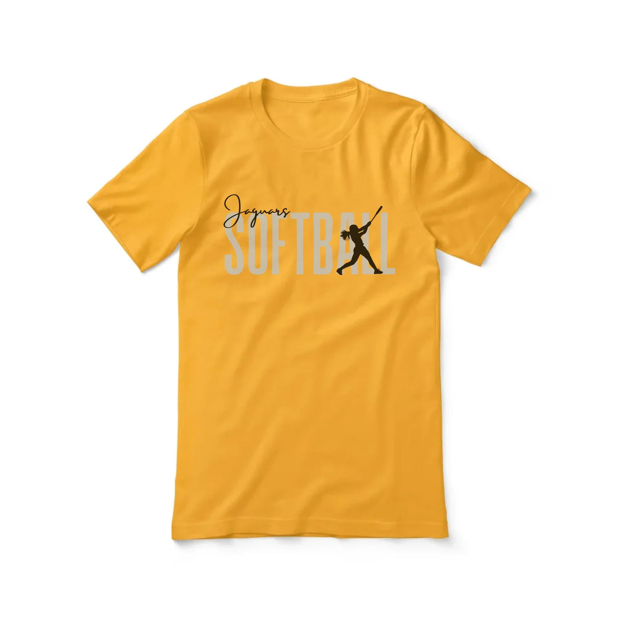 Personalized Softball Shirt With Modern Bold Design on a Unisex T-Shirt