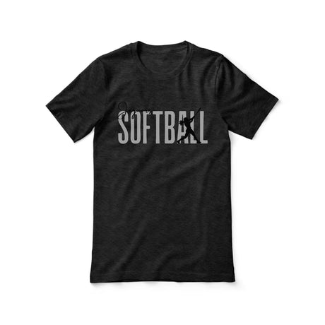 Personalized Softball Shirt With Modern Bold Design on a Unisex T-Shirt