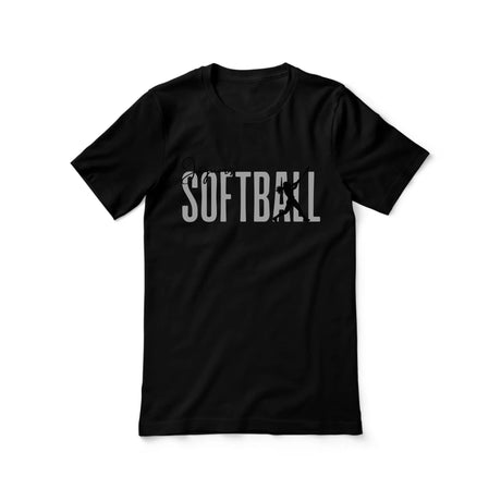 Personalized Softball Shirt With Modern Bold Design on a Unisex T-Shirt