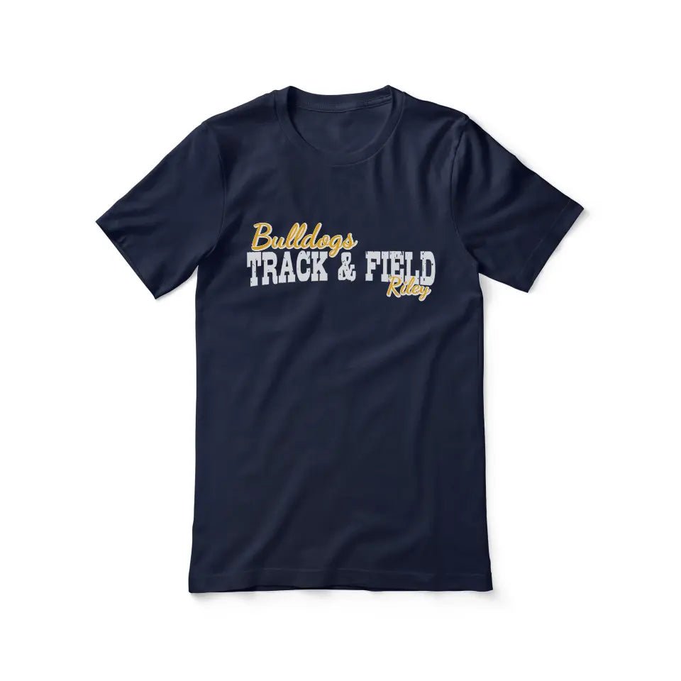 Custom Sprint Mascot and Sprinter Name on a Unisex T-Shirt with a White Graphic