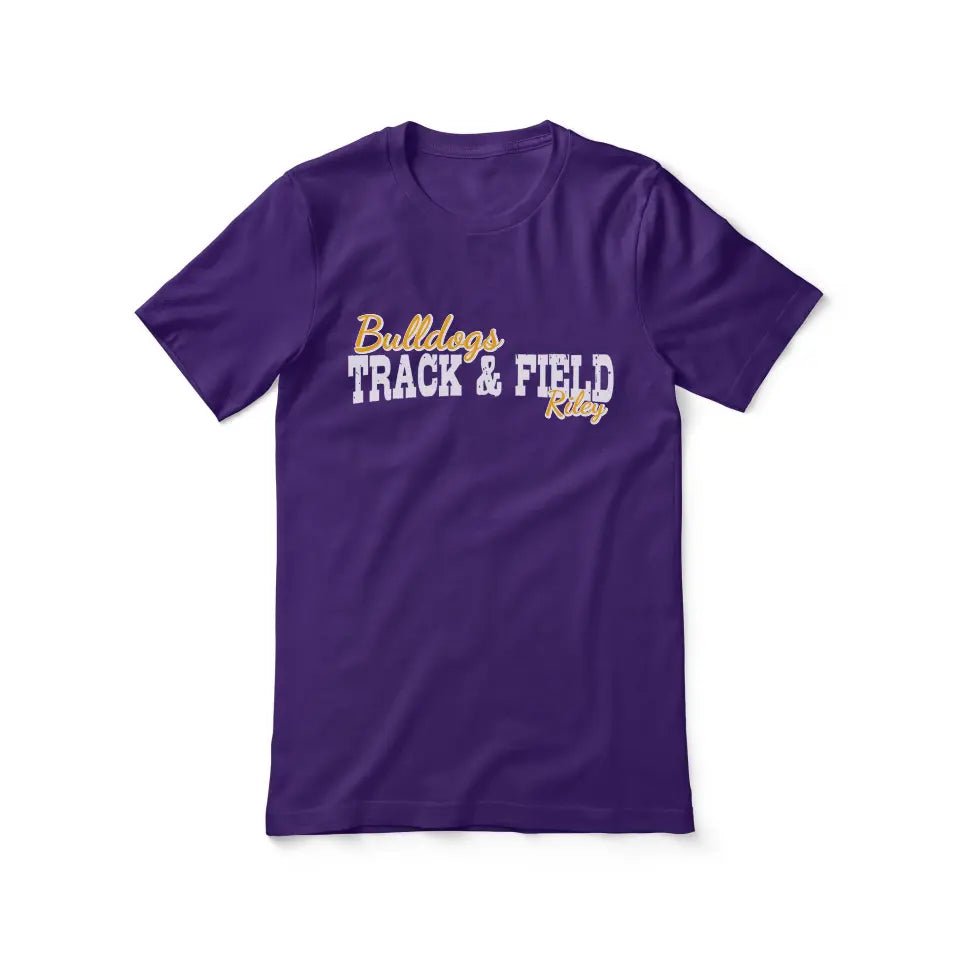 Custom Sprint Mascot and Sprinter Name on a Unisex T-Shirt with a White Graphic