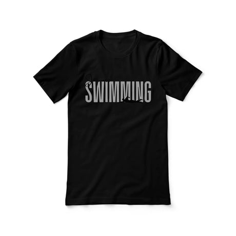 Personalized Swimming Shirt With Modern Bold Design on a Unisex T-Shirt