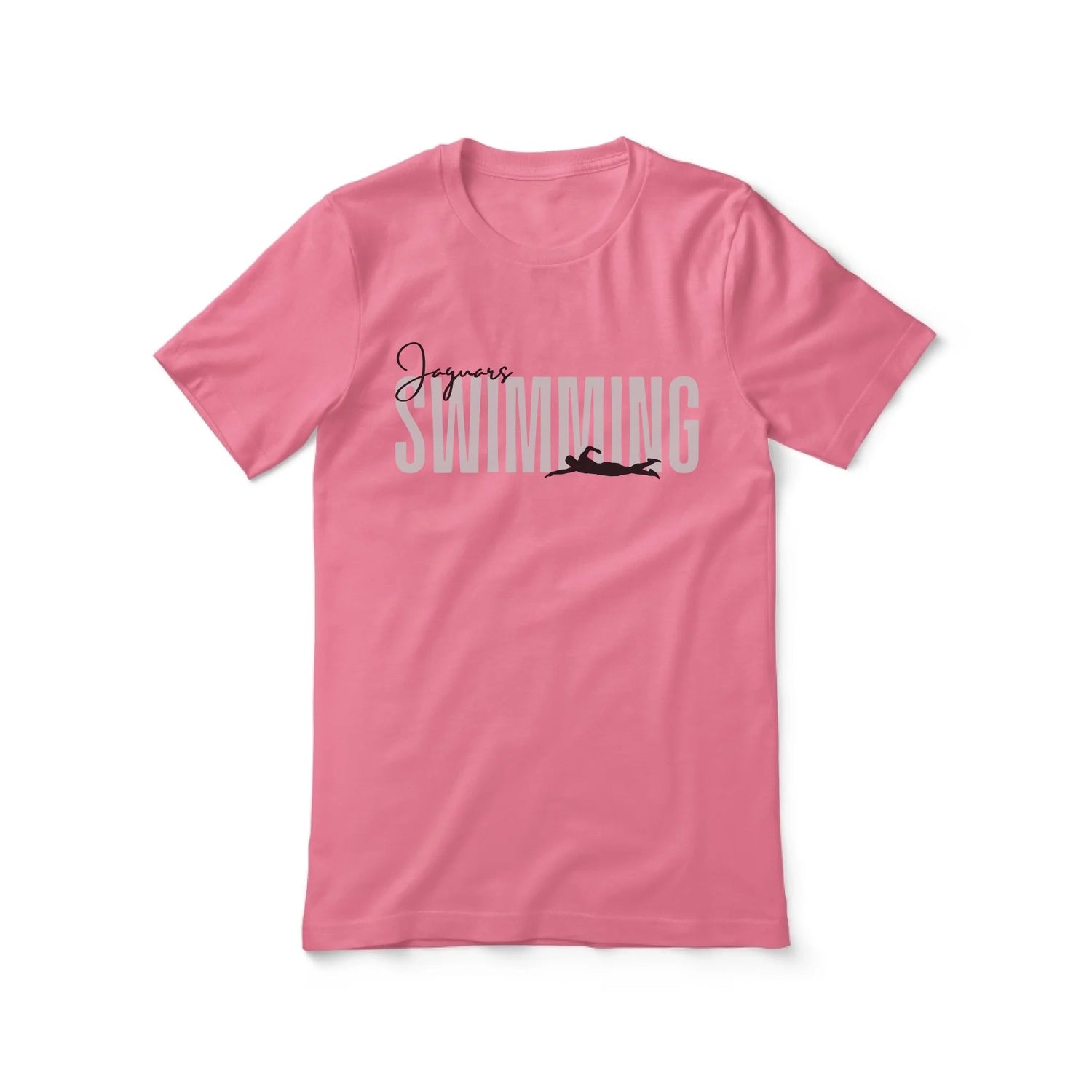 Personalized Swimming Shirt With Modern Bold Design on a Unisex T-Shirt