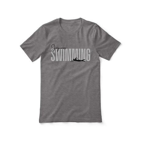 Personalized Swimming Shirt With Modern Bold Design on a Unisex T-Shirt