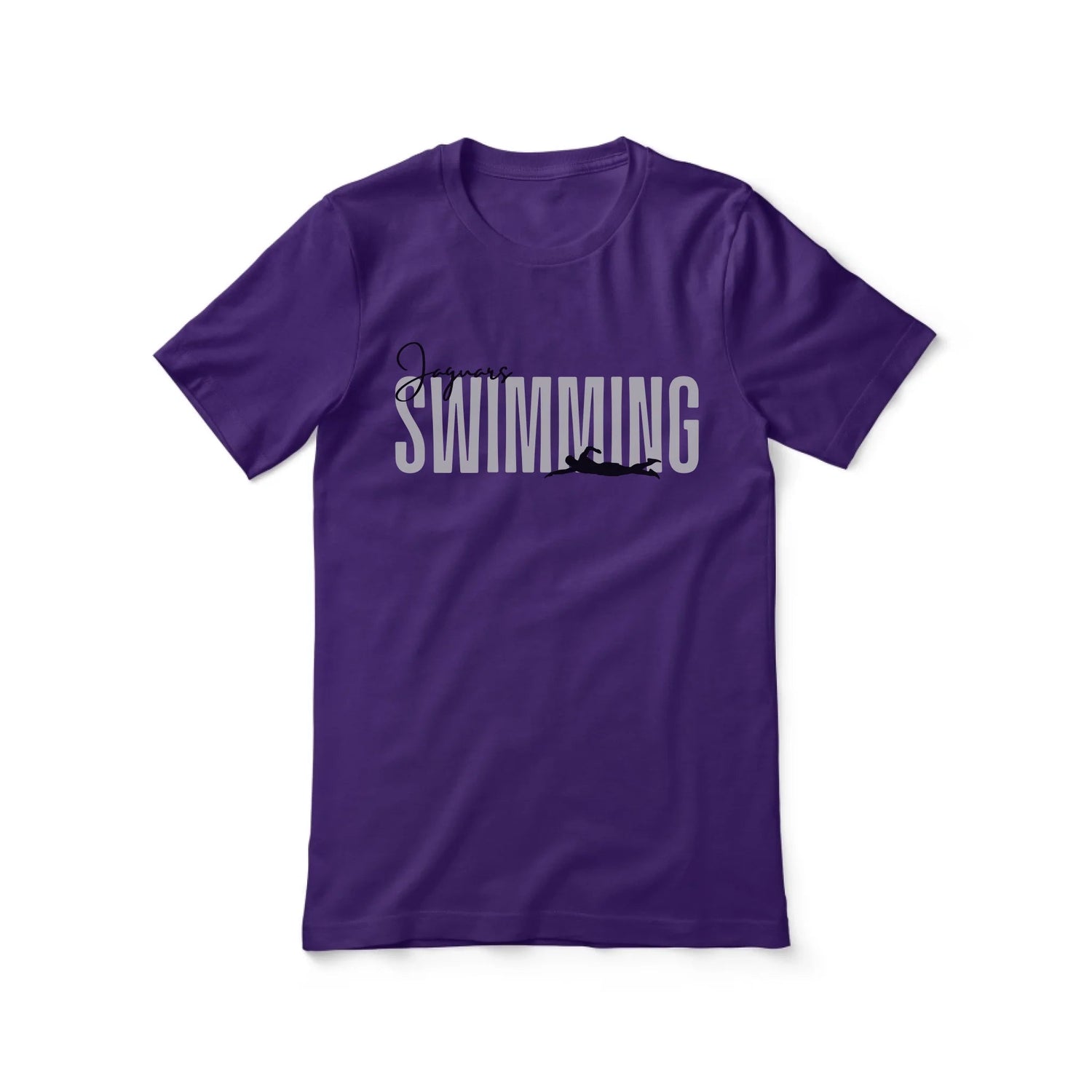 Personalized Swimming Shirt With Modern Bold Design on a Unisex T-Shirt