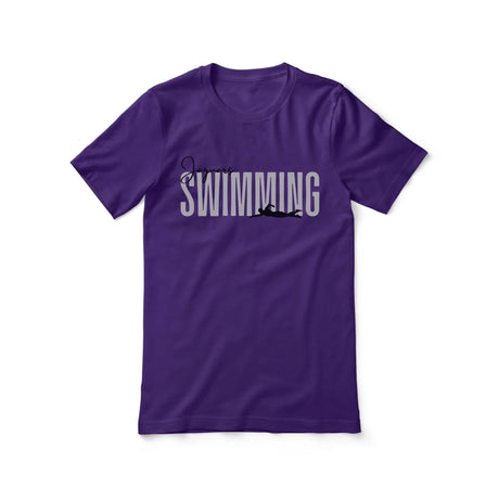 Personalized Swimming Shirt With Modern Bold Design on a Unisex T-Shirt