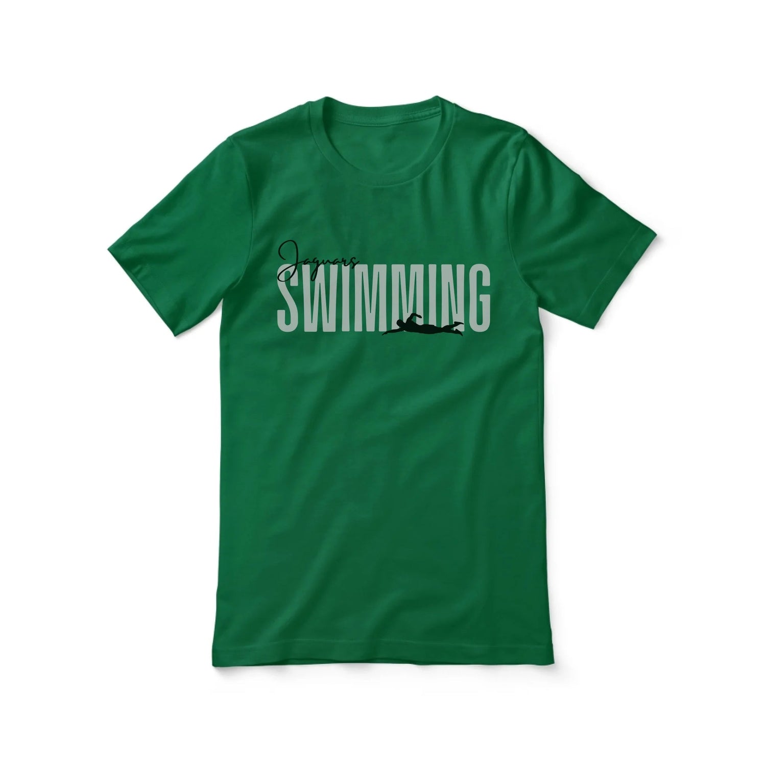 Personalized Swimming Shirt With Modern Bold Design on a Unisex T-Shirt