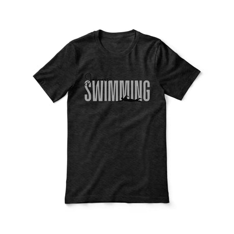 Personalized Swimming Shirt With Modern Bold Design on a Unisex T-Shirt