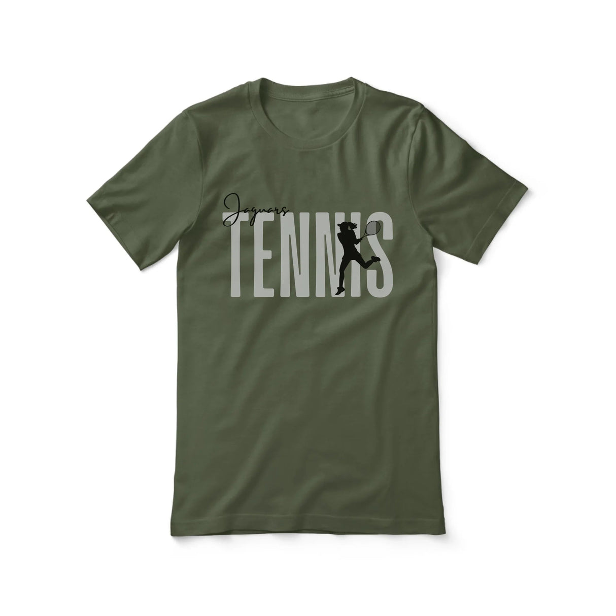 Personalized Tennis Shirt With Modern Bold Design on a Unisex T-Shirt