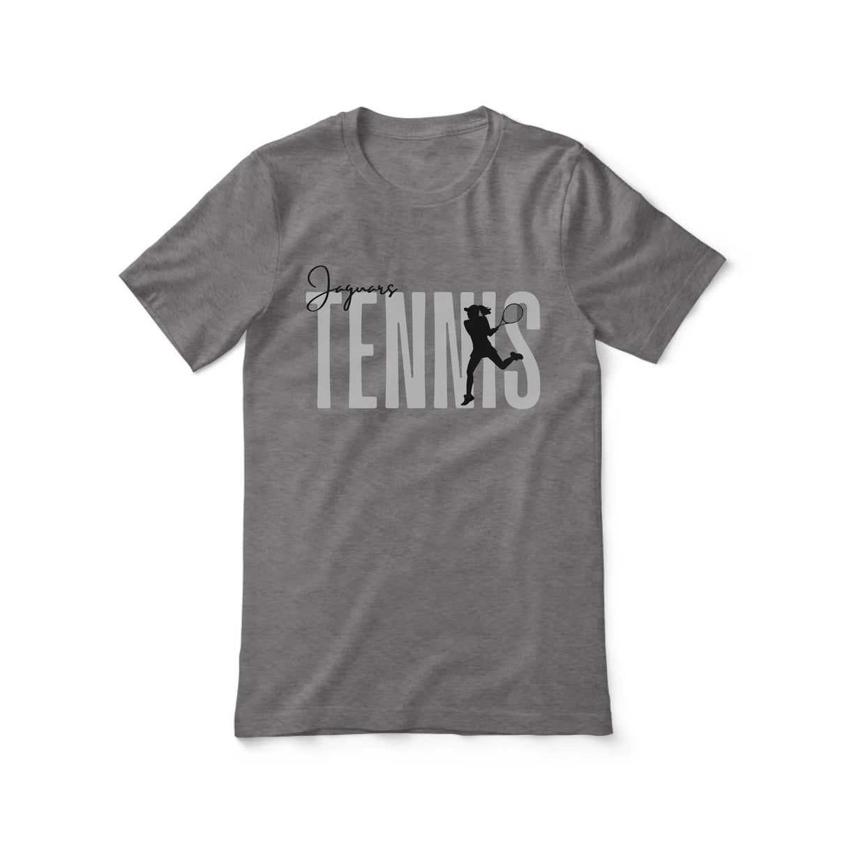 Personalized Tennis Shirt With Modern Bold Design on a Unisex T-Shirt