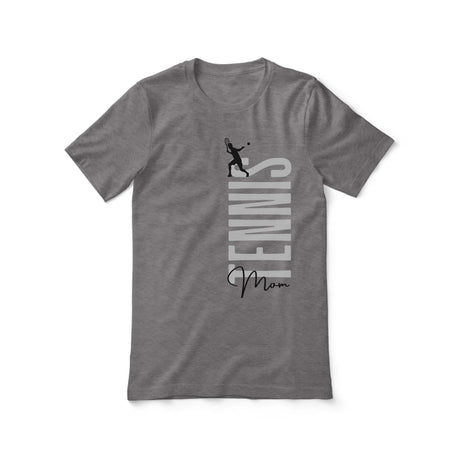 Personalized Tennis Mom Shirt With Mascot, Icon, and Tennis Player Name on a Unisex T-Shirt