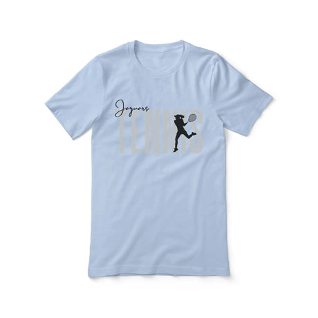 Personalized Tennis Shirt With Modern Bold Design on a Unisex T-Shirt