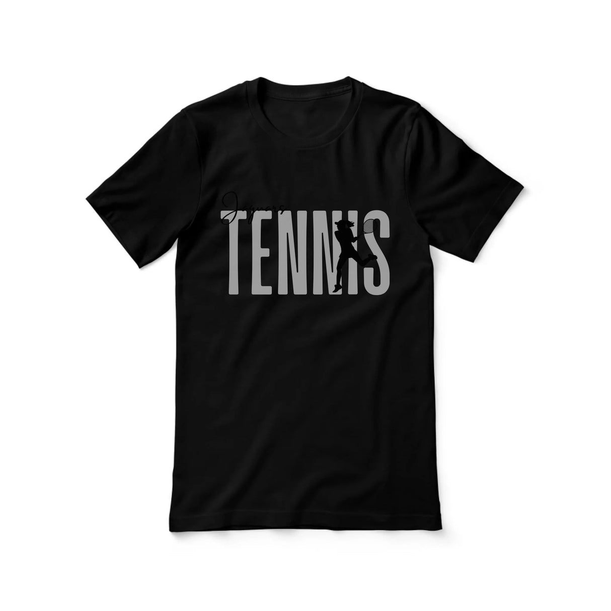 Personalized Tennis Shirt With Modern Bold Design on a Unisex T-Shirt