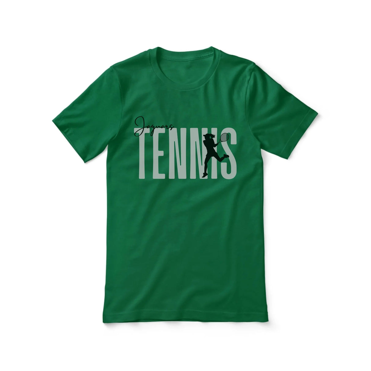 Personalized Tennis Shirt With Modern Bold Design on a Unisex T-Shirt