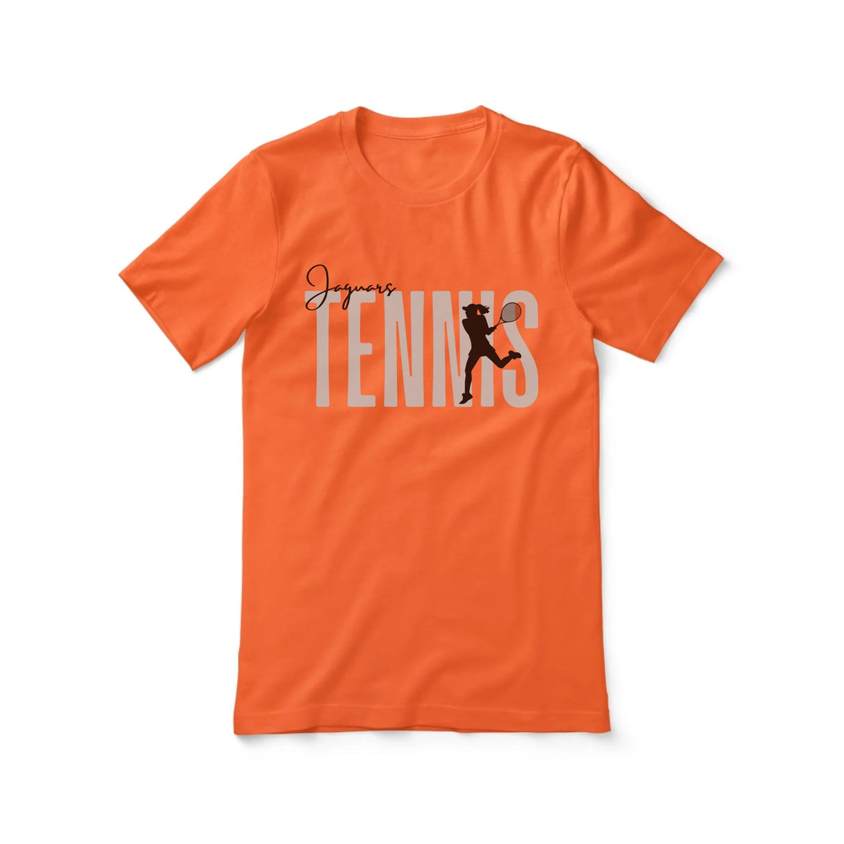 Personalized Tennis Shirt With Modern Bold Design on a Unisex T-Shirt