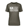 Tennis Grandma Horizontal Flag on a Unisex T-Shirt with a White Graphic
