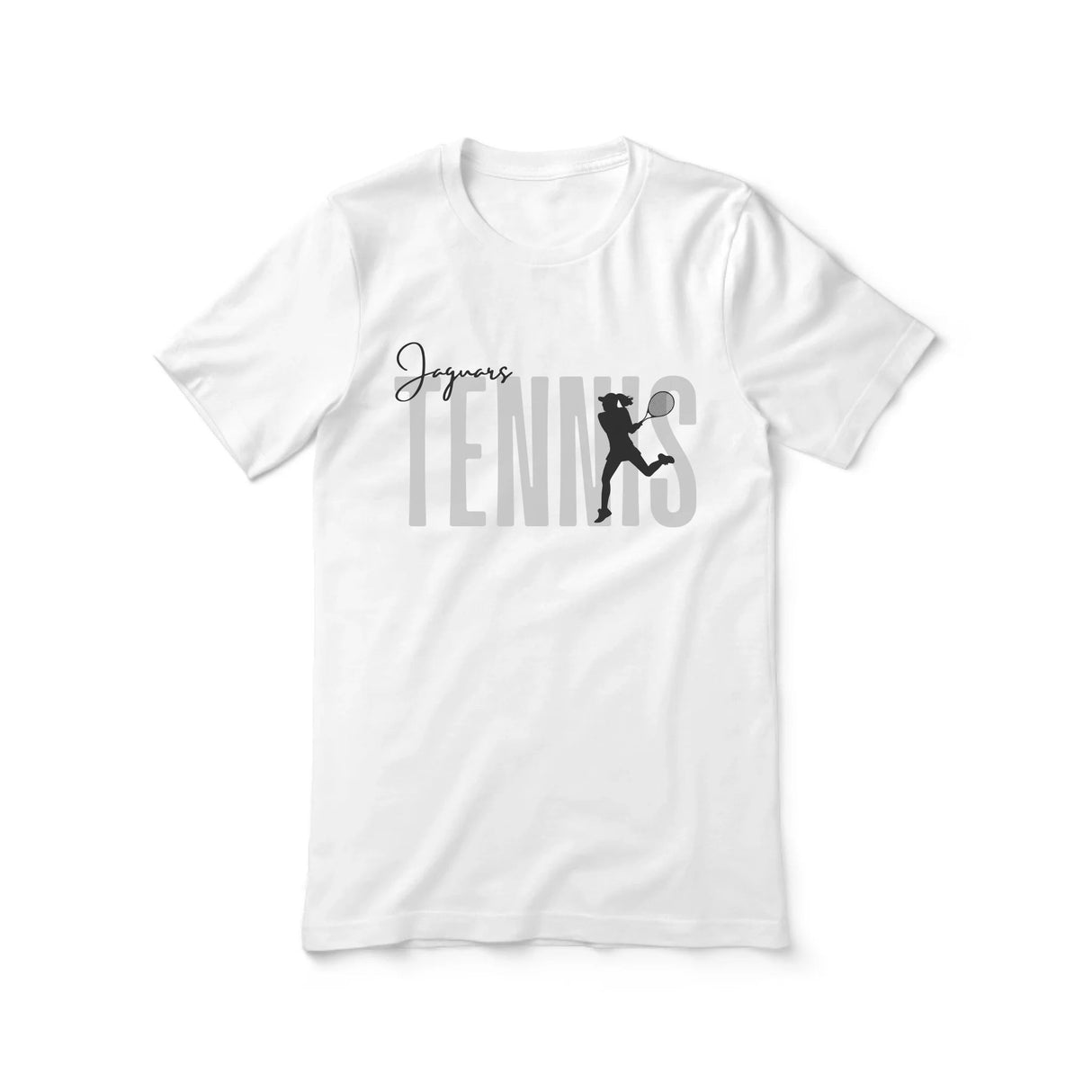 Personalized Tennis Shirt With Modern Bold Design on a Unisex T-Shirt