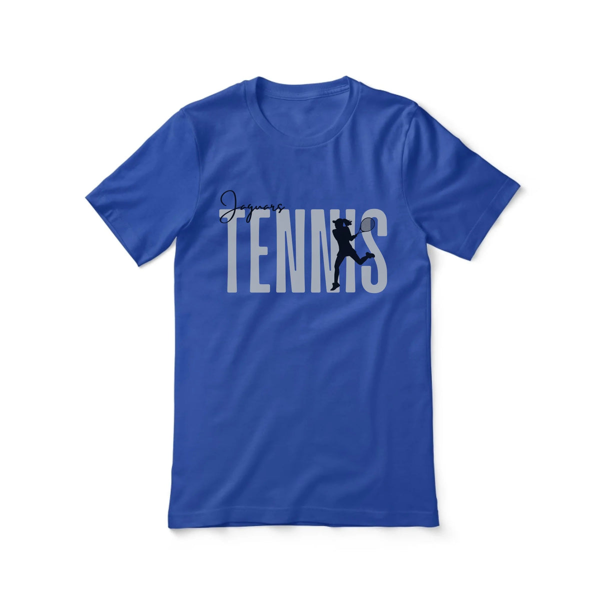 Personalized Tennis Shirt With Modern Bold Design on a Unisex T-Shirt