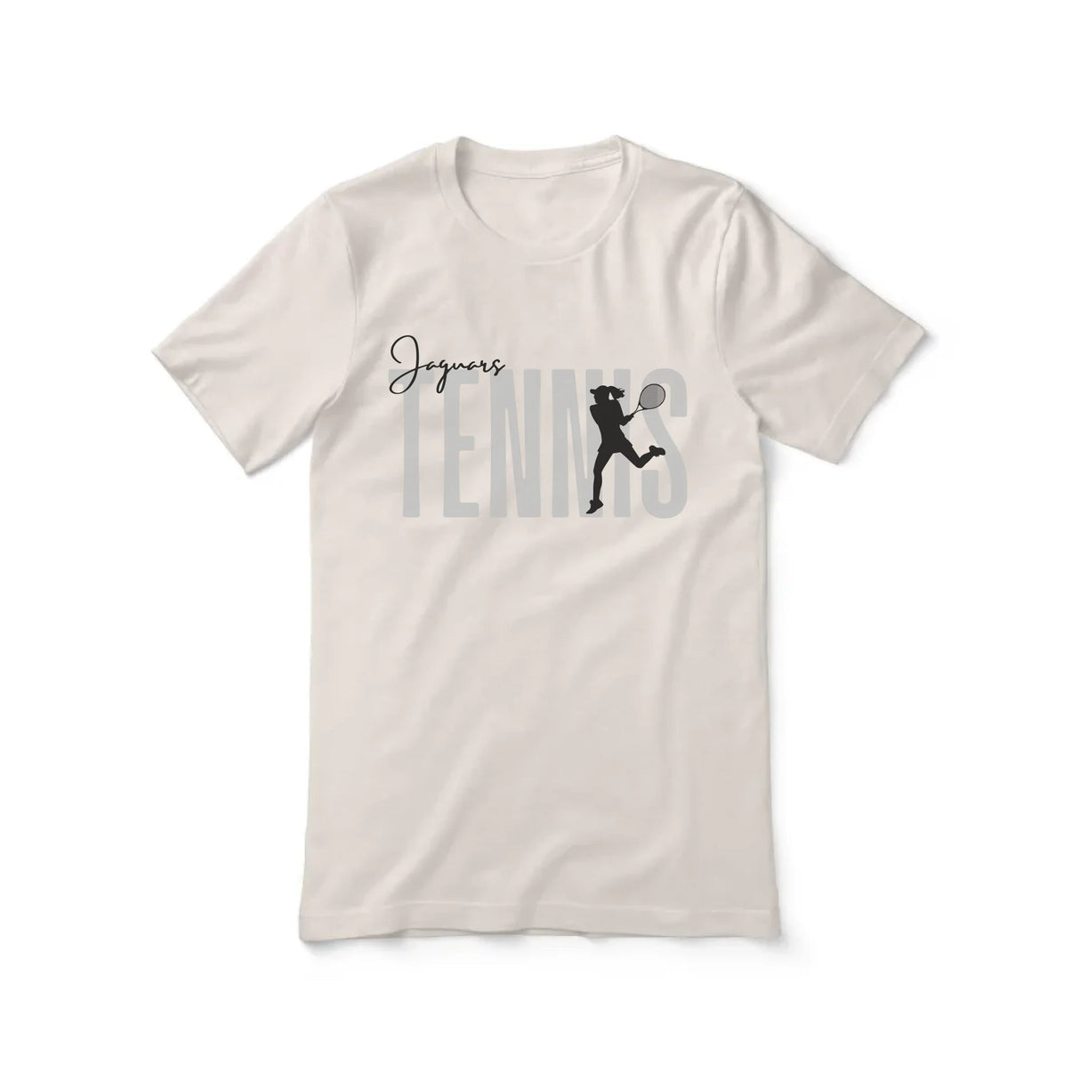 Personalized Tennis Shirt With Modern Bold Design on a Unisex T-Shirt