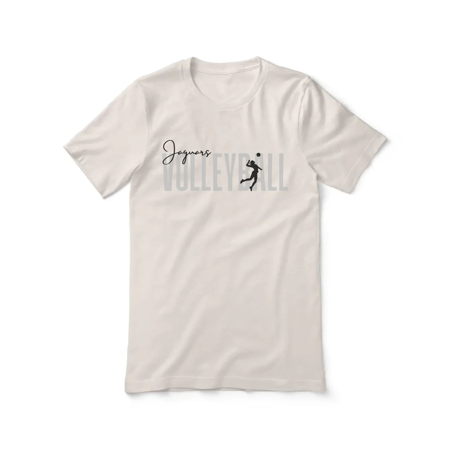 Personalized Volleyball Shirt With Modern Bold Design on a Unisex T-Shirt