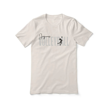 Personalized Volleyball Shirt With Modern Bold Design on a Unisex T-Shirt