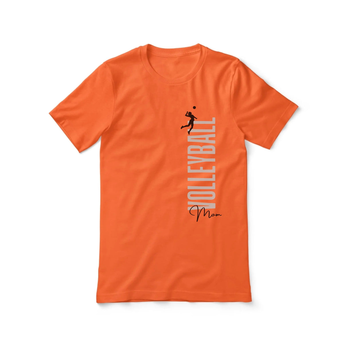 Personalized Volleyball Mom Shirt With Mascot, Icon, and Volleyball Player Name on a Unisex T-Shirt