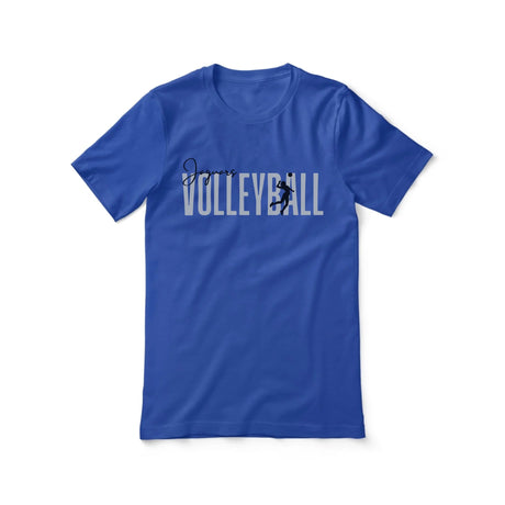 Personalized Volleyball Shirt With Modern Bold Design on a Unisex T-Shirt