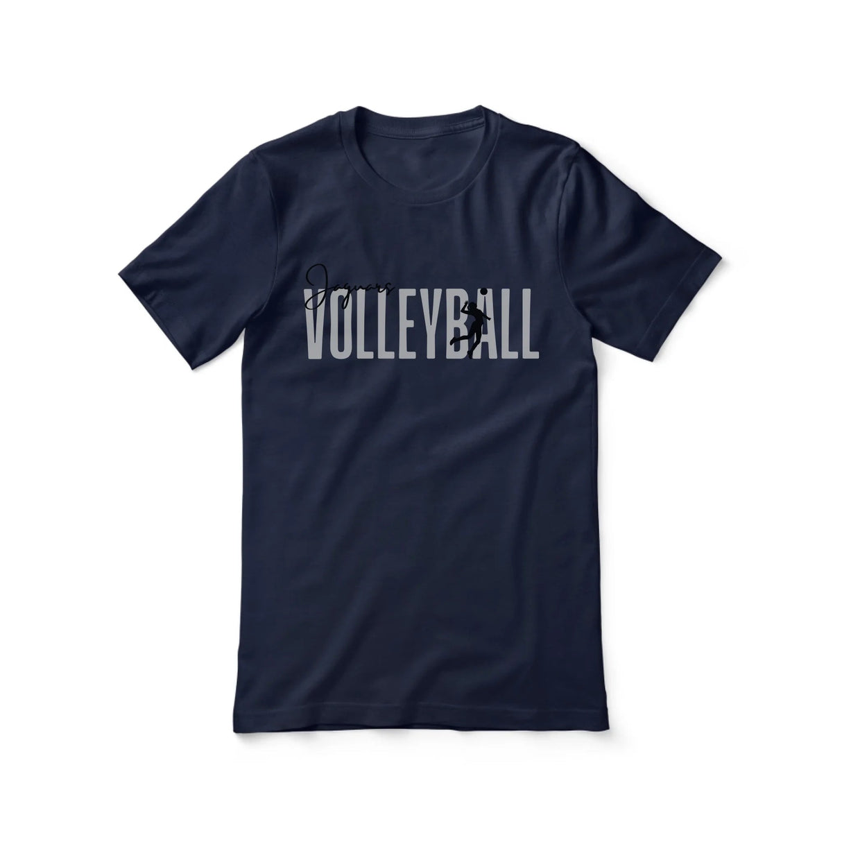 Personalized Volleyball Shirt With Modern Bold Design on a Unisex T-Shirt
